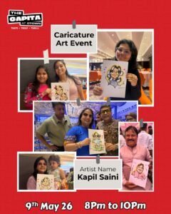 Sketched & Smiling – A Live Caricature Night at The Capita